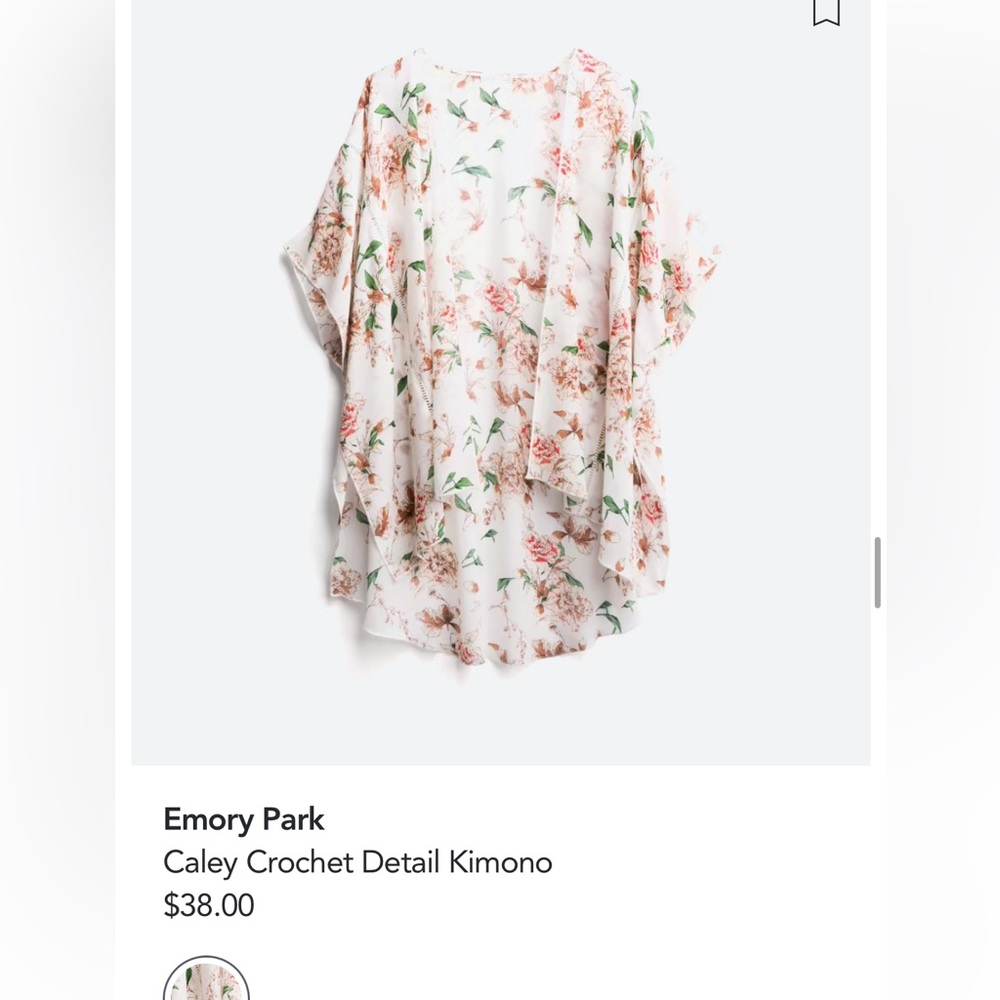 Emory park xxl floral kimono
